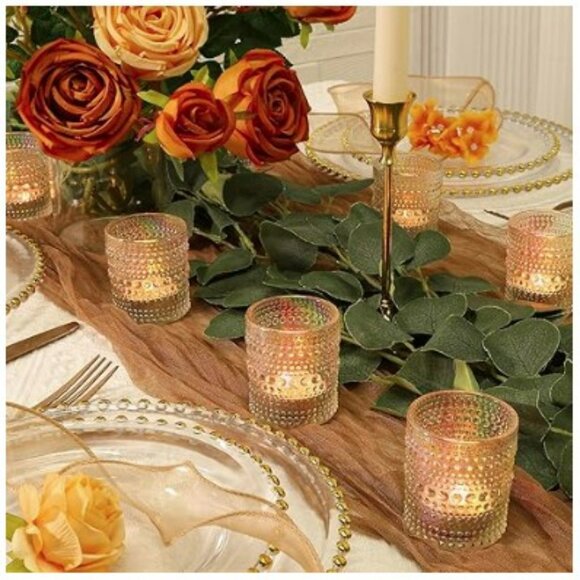 Other - 12 Pcs Votive Candle Holders, Glass Holders Bulk for Table Centerpiece